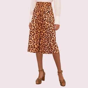 Kate Spade Panthera Canvas Skirt